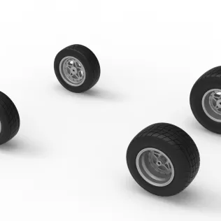 Wheel Set of New Zealand Minisprint Scale 1:25 - Model thumbnail 6