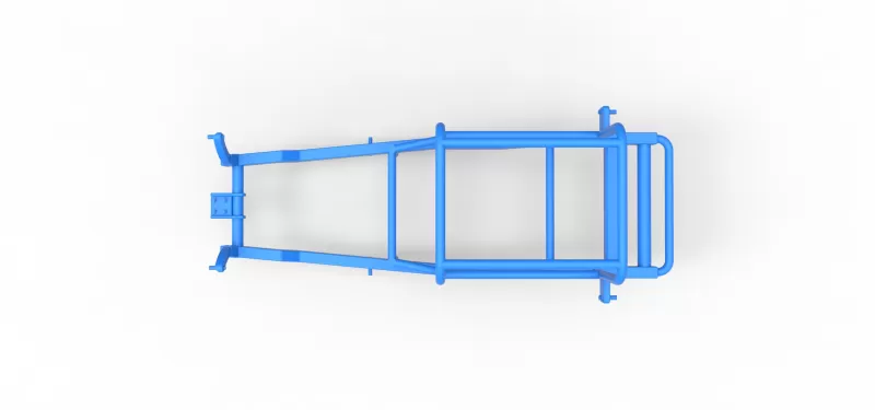 Frame of Vintage Supermodified stock car V2 Scale 1:25 - Model preview 9