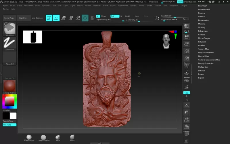 Sky Wanderer Pendant - Model preview 2