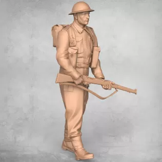Military Soldier Statue - Model thumbnail 2