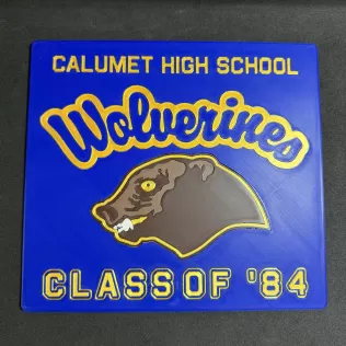 Red Dawn "Wolverines" Wall Plaque