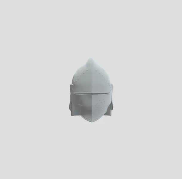 Knight Helmet - Model preview 1