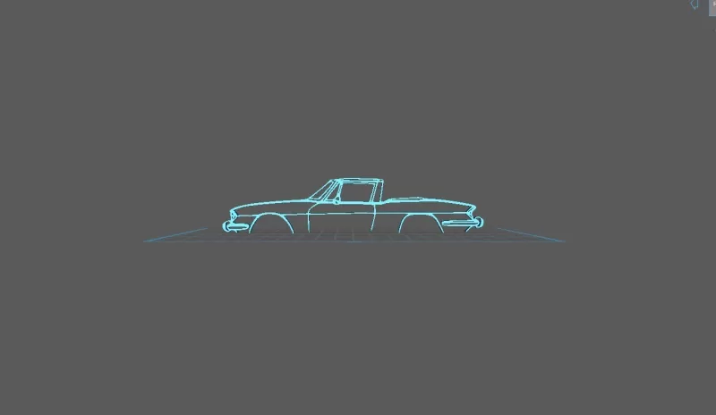 Triumph - Stag 1972 Wall Art - Model preview 1
