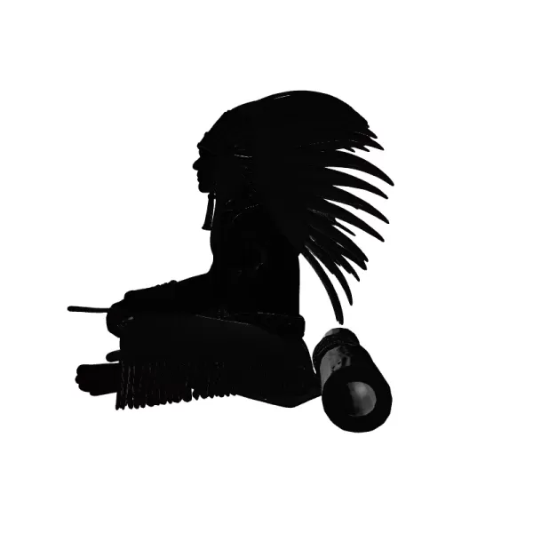 Apache Warrior Man 3D Model - Model preview 2