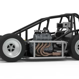 Three Quarter Midget Base Scale 1:25 - Model thumbnail 2