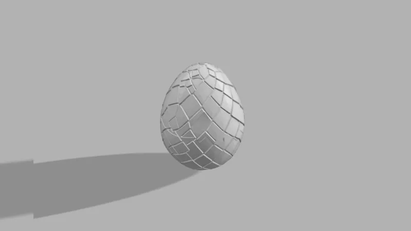 Dragon Egg Container - Fantasy Halloween Box - Model preview 4