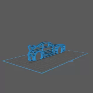 Mercedes - AMG GT Black Series Wall Art - Model thumbnail 1