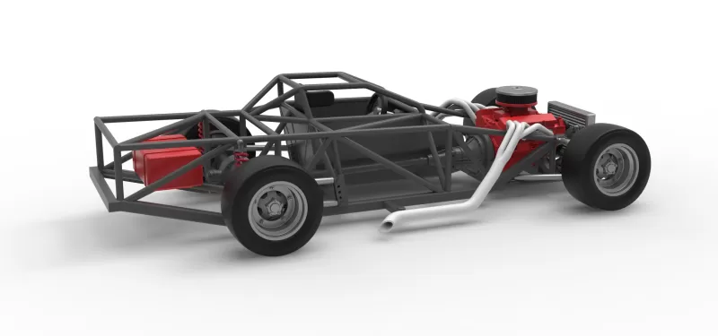 Vintage Asphalt Outlaw Super late model Base Scale 1:25 - Model preview 19