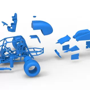 Dirt Silver Crown Car Scale 1:25 - Model thumbnail 28