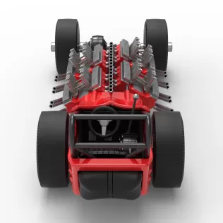 Vintage AWD Dragster Version 2 Scale 1:25 - Model thumbnail 17