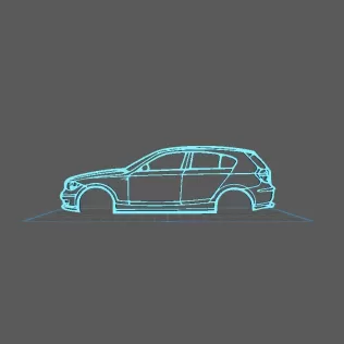 BMW - Serie 1 E87 2009 Wall Art