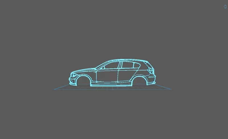 BMW - Serie 1 E87 2009 Wall Art - Model preview 1