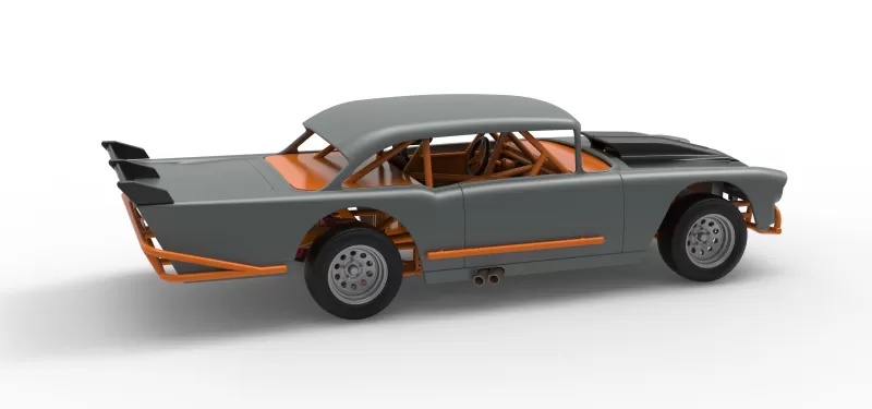 Vintage Dirt Modified stock car Version 9 Scale 1:25 - Model preview 20