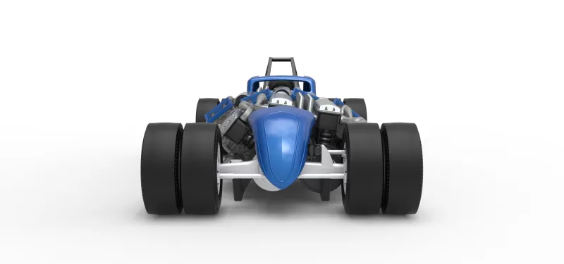 Vintage AWD Dragster Scale 1:25 - Model preview 7