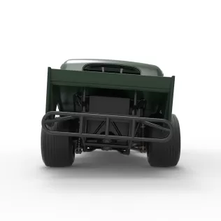 Vintage Dirt Modified stock car while turning Scale 1:25 - Model thumbnail 16