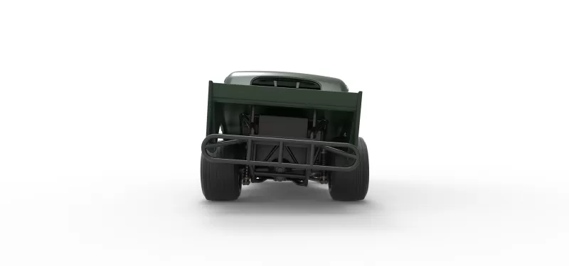 Vintage Dirt Modified stock car while turning Scale 1:25 - Model preview 16