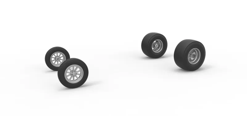 Wheel Set of Gasser Version 2 Scale 1:25 - Model preview 1