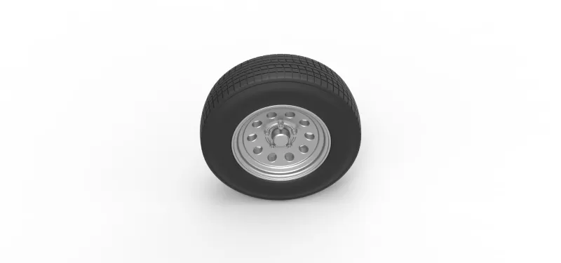 Car wheel 11 Scale 1:25 - Model preview 6