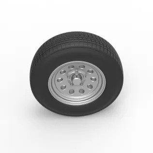 Car wheel 11 Scale 1:25 - Model thumbnail 6