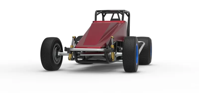 Vintage Dirt Silver Crown Car Scale 1:25 - Model preview 6