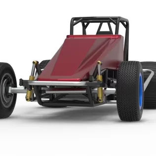 Vintage Dirt Silver Crown Car Scale 1:25 - Model thumbnail 6