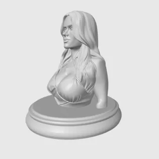 Salma Hayek 3D Bust Print - Model thumbnail 7