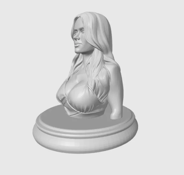 Salma Hayek 3D Bust Print - Model preview 7