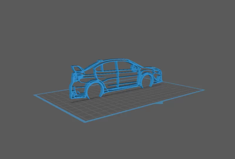 Subaru - WRX STI 2015 Wall Art - Model preview 1