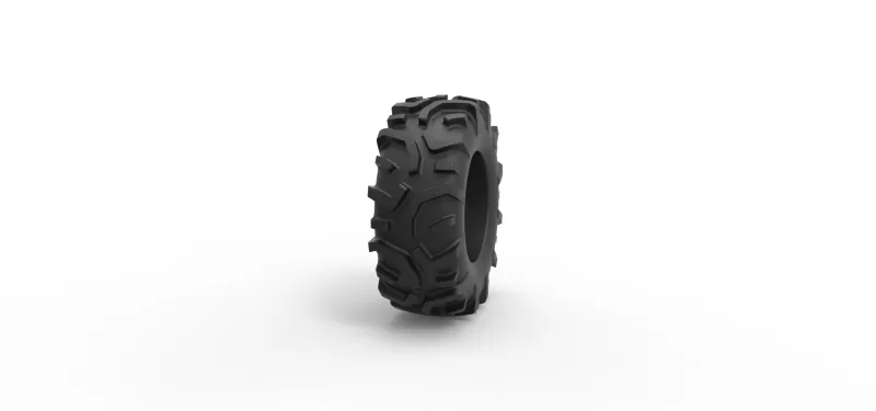 Offroad tire 139 Scale 1:25 - Model preview 3