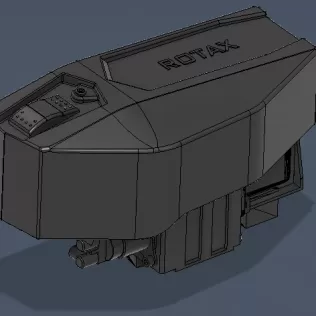 ROTAX FR 125 MAX EVO go kart engine 10 pieces - Model thumbnail 1