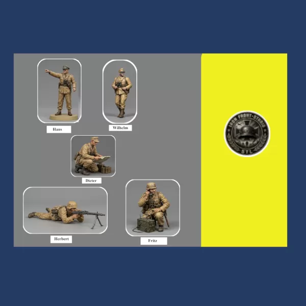Afrikakorps in the Desert – 3D Printable STL Figure Set - Model preview 2