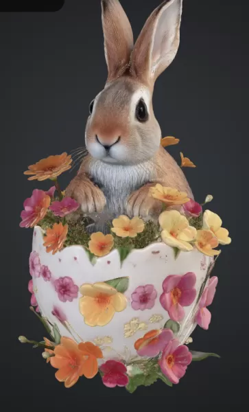 Hase im ei - Model preview 1