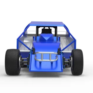 Northeast Dirt Modified stock car Version 2 Scale 1:25 - Model thumbnail 7