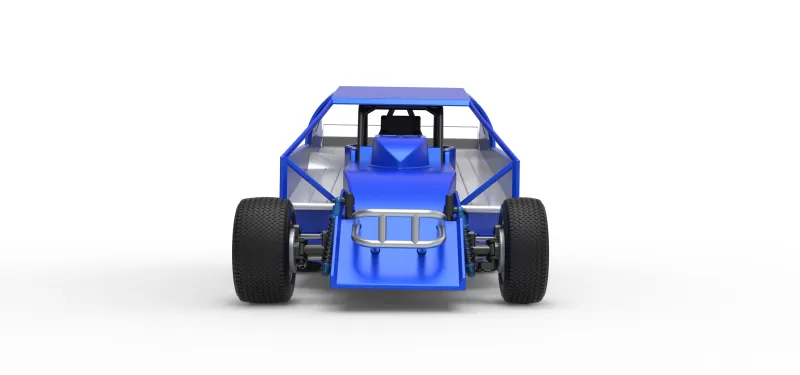 Northeast Dirt Modified stock car Version 2 Scale 1:25 - Model preview 7