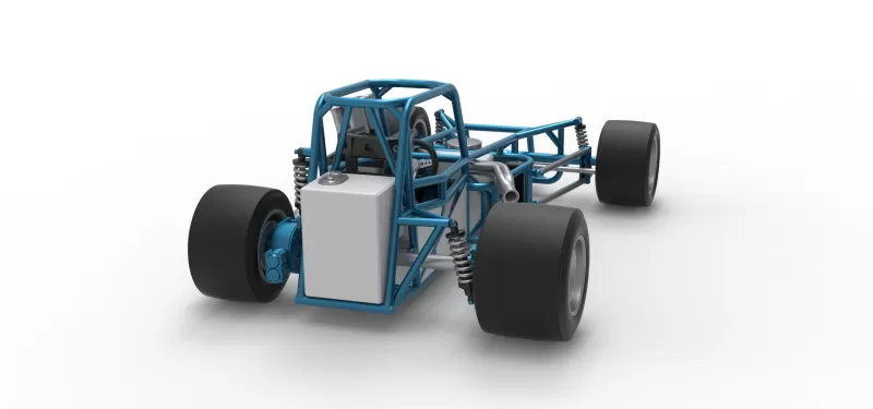 Vintage Supermodified stock car Base Version 3 Scale 1:25 - Model preview 18
