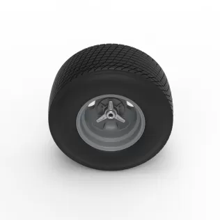 Rear wheel of Vintage Champ car Scale 1:25 - Model thumbnail 6