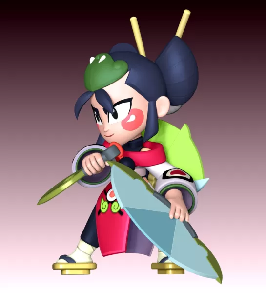Kaze - Brawl Stars - Model preview 5