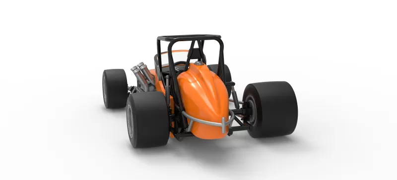 Vintage Pavement Sprint car Scale 1:25 - Model preview 14