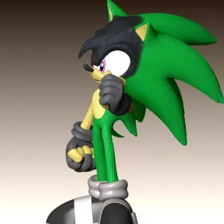 Ashura the Hedgehog - Model thumbnail 5