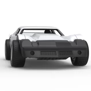 Vintage Dirt late model Race car Version 3 Scale 1:25 - Model thumbnail 27