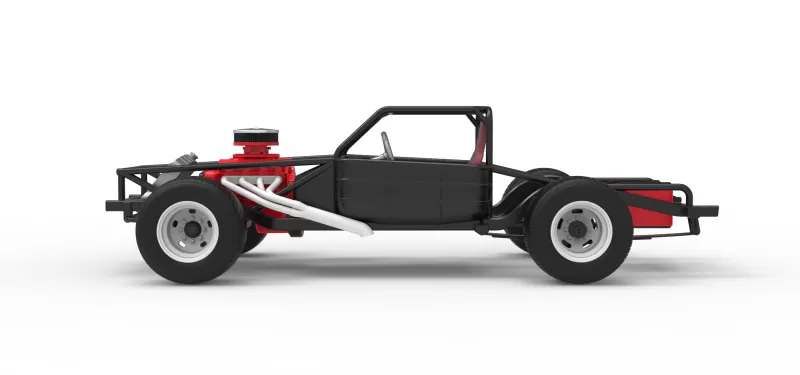 Vintage Semi-Late Model Stock Car Base Scale 1:25 - Model preview 9