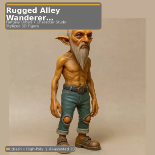 Desert Relic Guardians – 10 Character Kitbash Collection - Model thumbnail 16