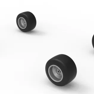 Wheel Set of Quarter Midget Scale 1:16 - Model thumbnail 7