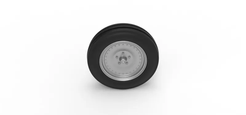Front tractor wheel Version 3 Scale 1:25 - Model preview 6