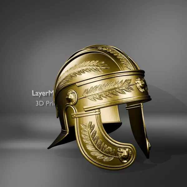 Ancient Roman Golden Helmet - Model preview 2