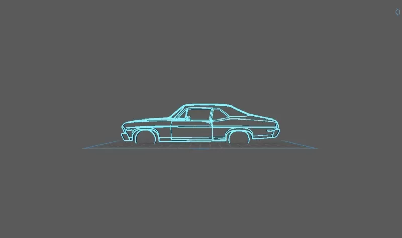 Chevrolet - Nova 1972 Wall Art - Model preview 1
