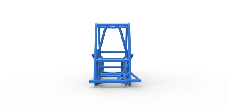 Frame of Vintage Dirt Modified stock car Version 2 Scale 1:25 - Model preview 11