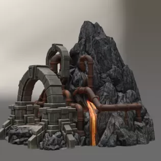 Dwarven Lava Forge STL File for 3D Print - Model thumbnail 5