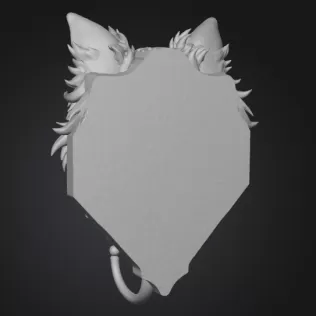 🐾 Steampunk Collie Dog Wall Hook – STL File Description - Model thumbnail 4