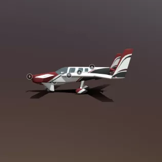 Rutan Model 74 Defiant - Model thumbnail 2